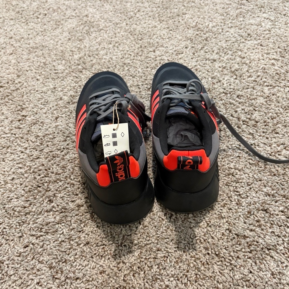 Adidas Black and Red Athletic Shoes - Picture 2 of 4